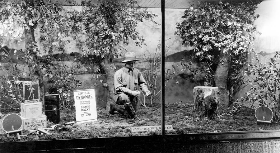 Sacramento Photograph - Dynamite Window Display #1 by Underwood Archives