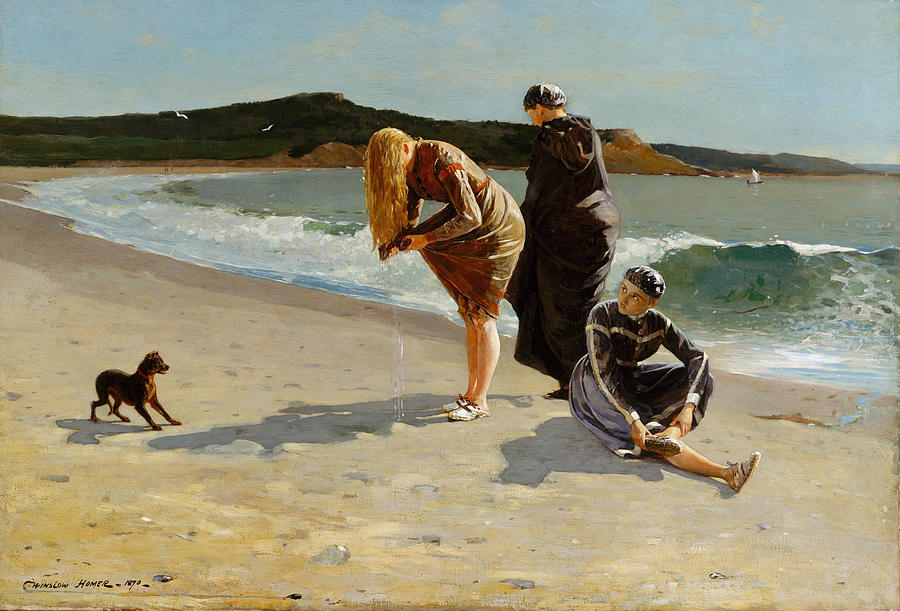 Eagle Head. Manchester Massachusetts  Painting by Winslow Homer