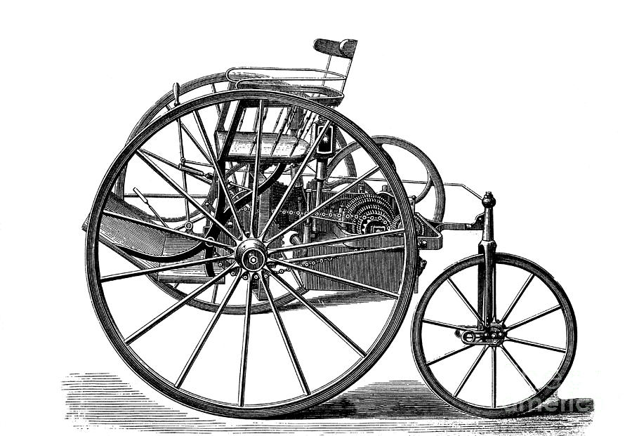 Early Electric Tricycle, 1881 Photograph by Bildagentur-online - Fine ...