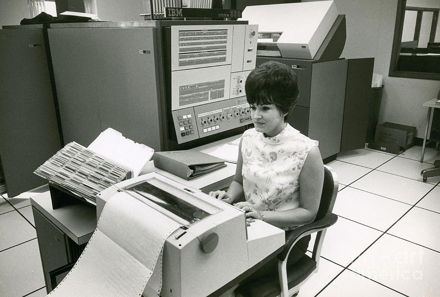Early Mainframe Computer System #1 Photograph by Van D. Bucher