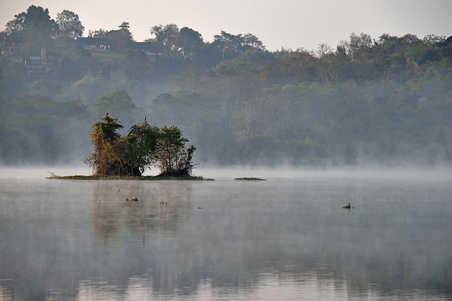 Early Morning At Chiang Saen Lake #1 Photograph by Robert Kennett