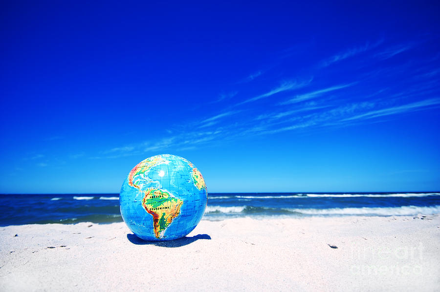 Globe Photograph - Earth globe. Conceptual image #1 by Michal Bednarek