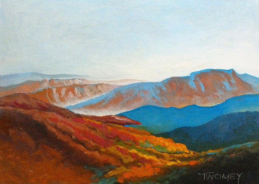 East Fall Blue Ridge Mountains 2 Painting by Catherine Twomey