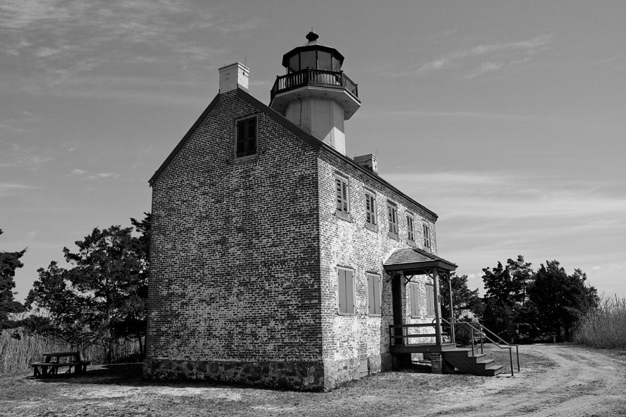East Point Lighthouse 1 - BW series Photograph by Kristia Adams