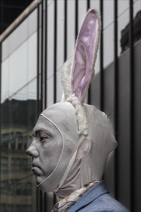 Easter Parade NYC 5th Avenue 3_31_13 A Serious Rabbit Indeed #1 Photograph by Robert Ullmann
