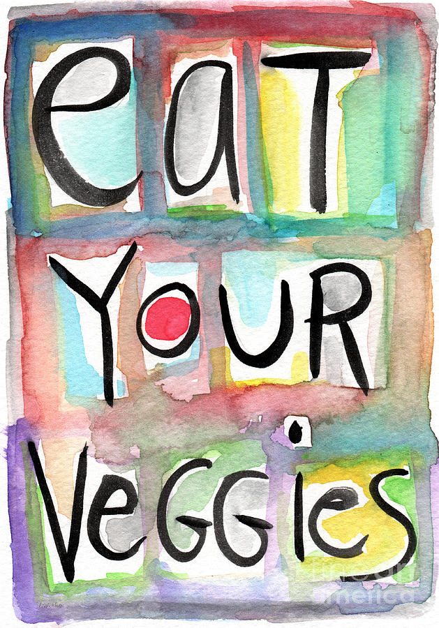 Eat Your Veggies  Painting by Linda Woods