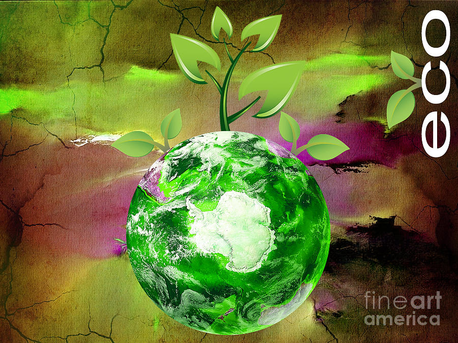Eco Awareness #1 Mixed Media by Marvin Blaine