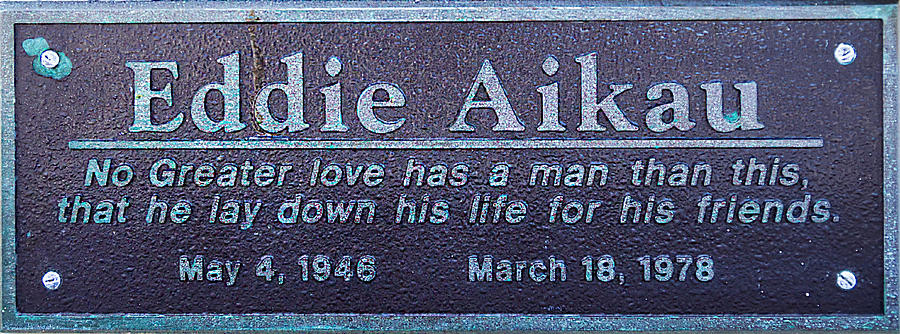 Eddie Aikau Plaque #1 Photograph by Leigh Anne Meeks