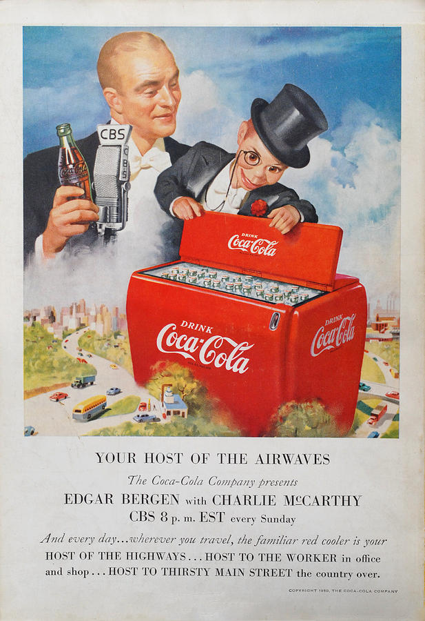 Edgar Bergen Coca Cola #1 Digital Art by Georgia Clare