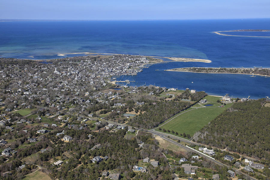 Key Photograph - Edgartown From The Southwest, Marthas #1 by Dave Cleaveland