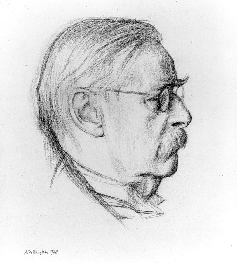 Edmund Gosse (1849-1928) Drawing by Granger - Fine Art America