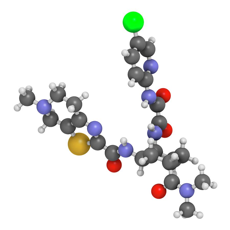 Edoxaban Anticoagulant Drug Molecule #1 by Molekuul