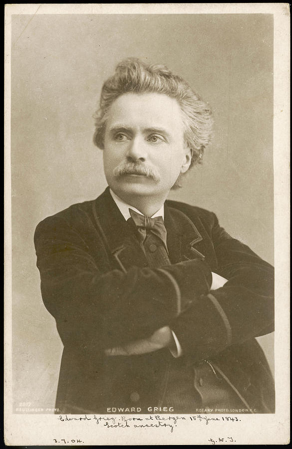 Edvard Hagerup Grieg Norwegian Photograph by Mary Evans Picture Library ...