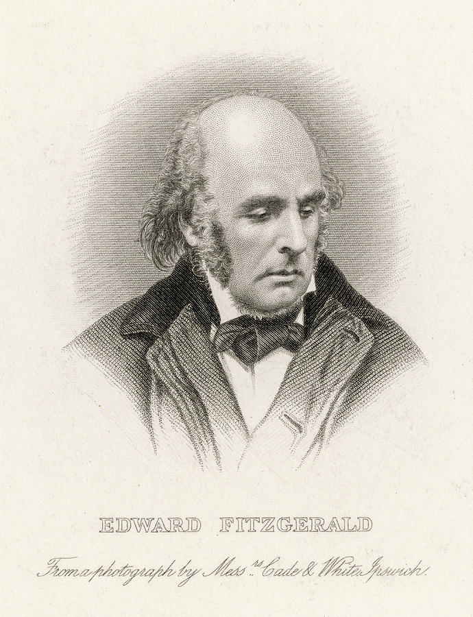 Edward Fitzgerald English Poet Drawing by Mary Evans Picture Library