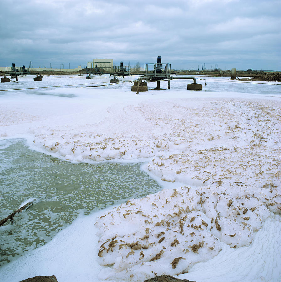 Effluent Treatment Lagoon #1 Photograph by Robert Brook/science Photo Library