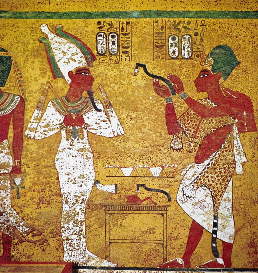 Egypt - Tutankhamen Tomb Painting Painting by Granger
