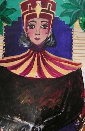 Egyptian Queen Painting by Linda Holt