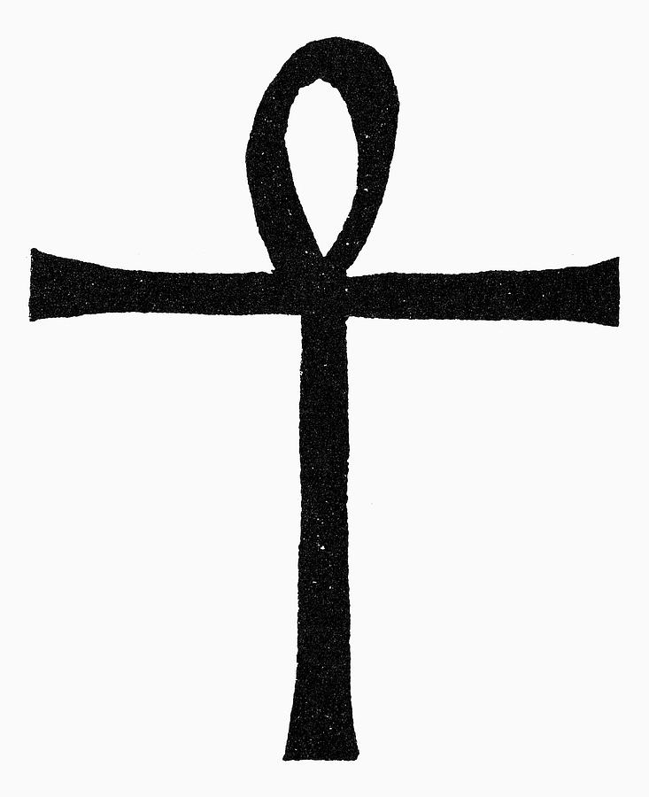 African Painting - Egyptian Symbol Ankh #1 by Granger