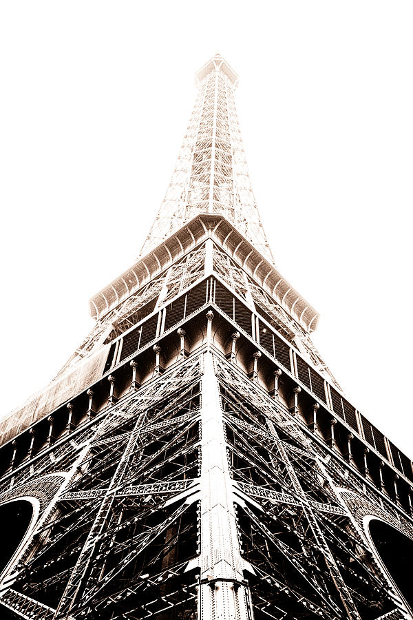 Eiffel Grandeur Toned Photograph by Georgia Clare
