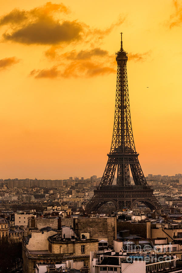 Eiffel tower at sunrise - Paris #1 Photograph by Luciano Mortula