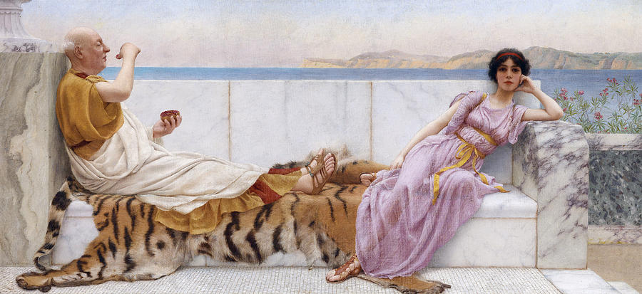 Eighty and eighteen #3 Painting by John William Godward