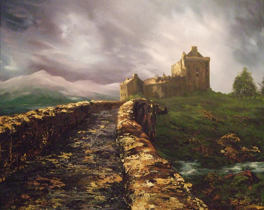 Eilean Donan Castle Scotland #2 Painting by Jean Walker