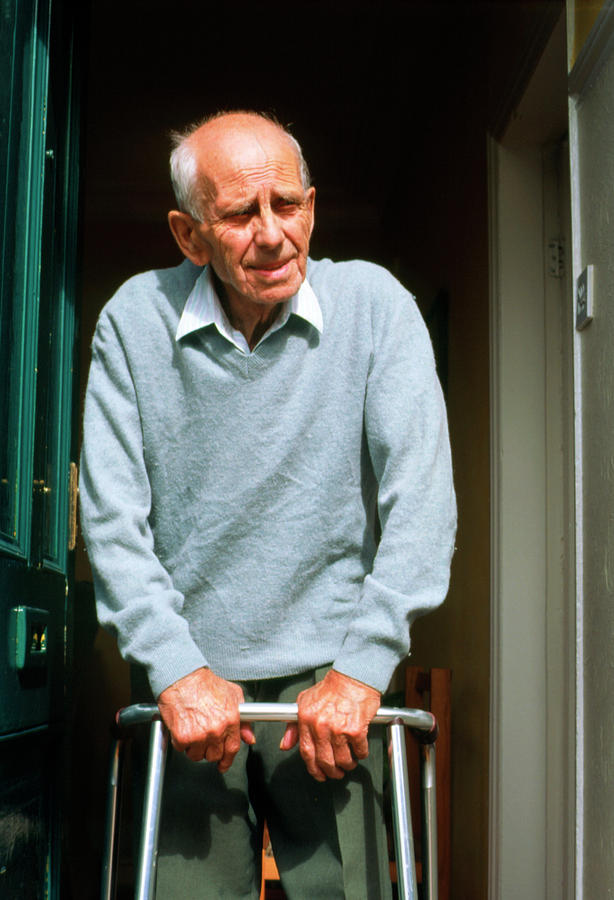 Elderly Man Walks #1 Photograph by Garry Watson/science Photo Library