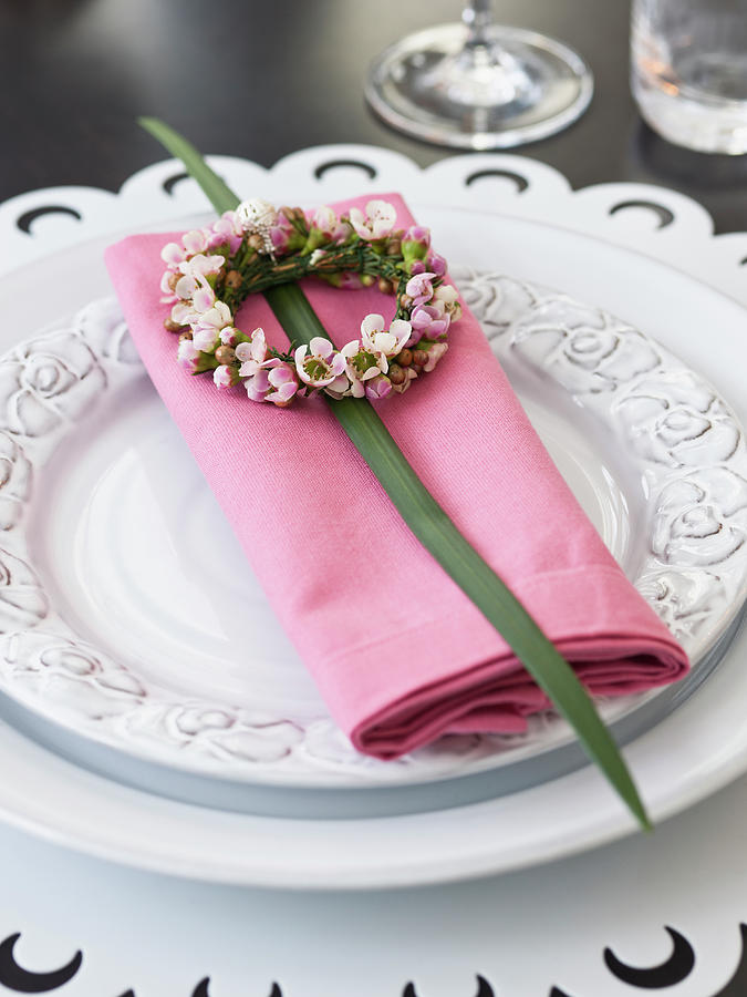 Elegant Place Setting With Napkin And #1 Photograph by Johner Images