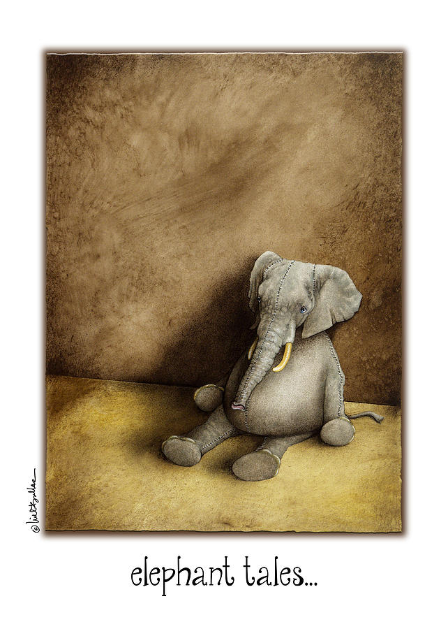 Elephant Tales... #2 Painting by Will Bullas
