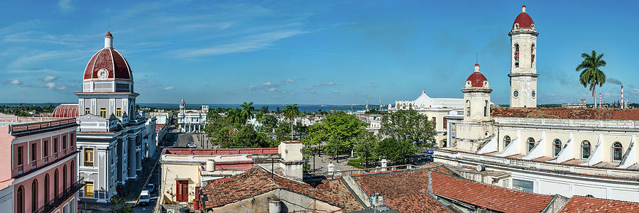 Elevated View Of Cityscape, Cienfuegos #1 Photograph by Panoramic Images