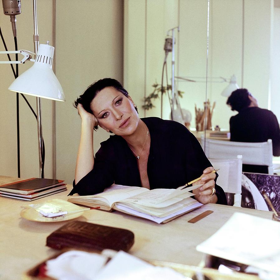 Elsa Peretti At Her Desk #1 Photograph by Horst P. Horst