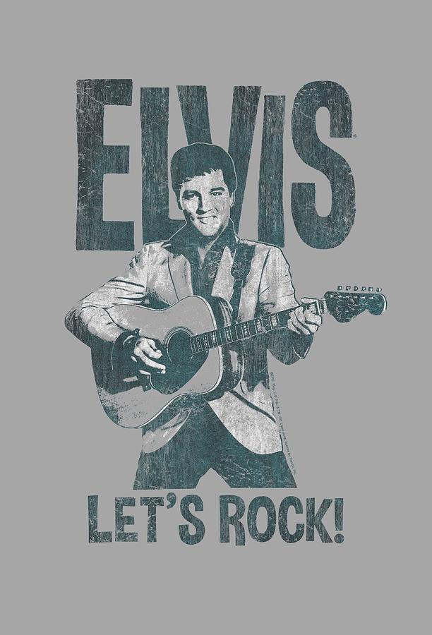 Elvis Presley Digital Art - Elvis - Lets Rock #1 by Brand A