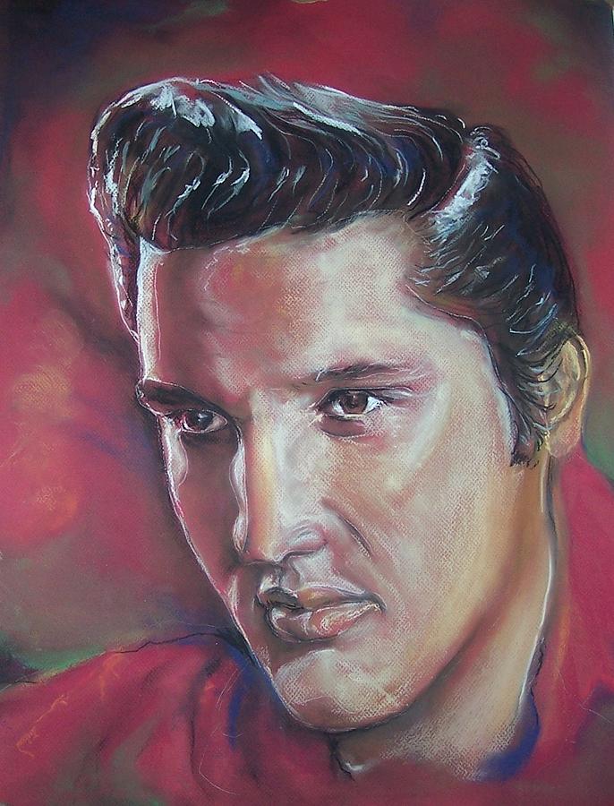 Elvis Presley Pastel - Elvis #3 by Peter Suhocke