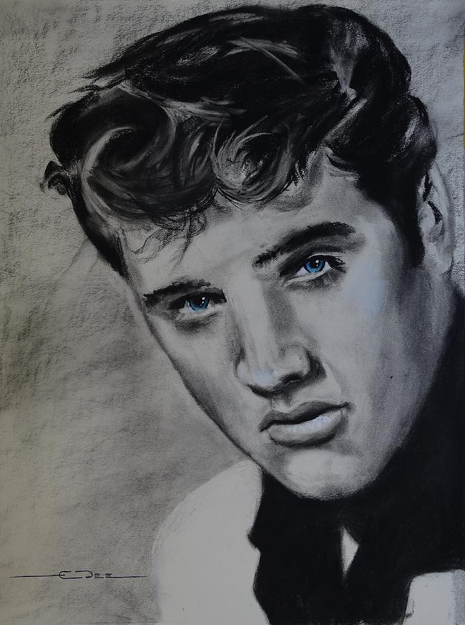 Elvis Presley - America Drawing by Eric Dee