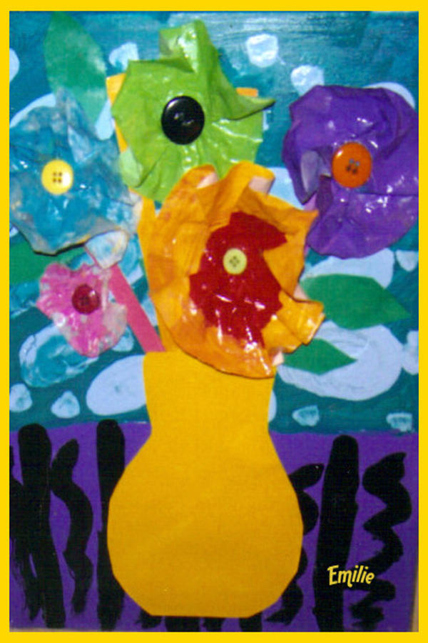 Flowers Mixed Media - Emilie World by Ray Tapajna Flowers Mixed Media - Emilie World by Ray Tapajna