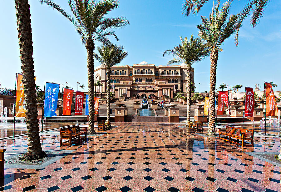 Emirates Palace Hotel In Abu Dhabi Photograph