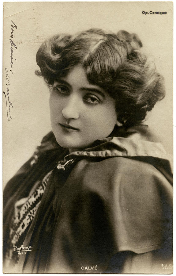 Emma Calvet (1858 - 1942), French Opera Photograph by Mary Evans ...