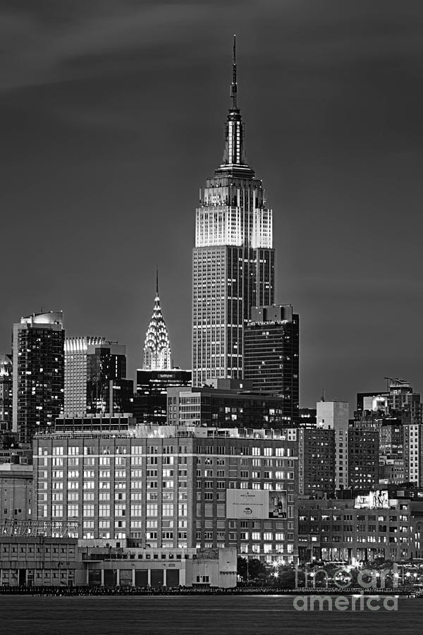 Chrysler Building Photograph - Empire and Chrysler Buildings #1 by Jerry Fornarotto