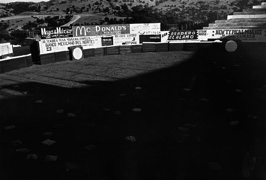 Empty bullfight ring late afternoon Nogales Sonora Mexico 1978 #1 Photograph by David Lee Guss