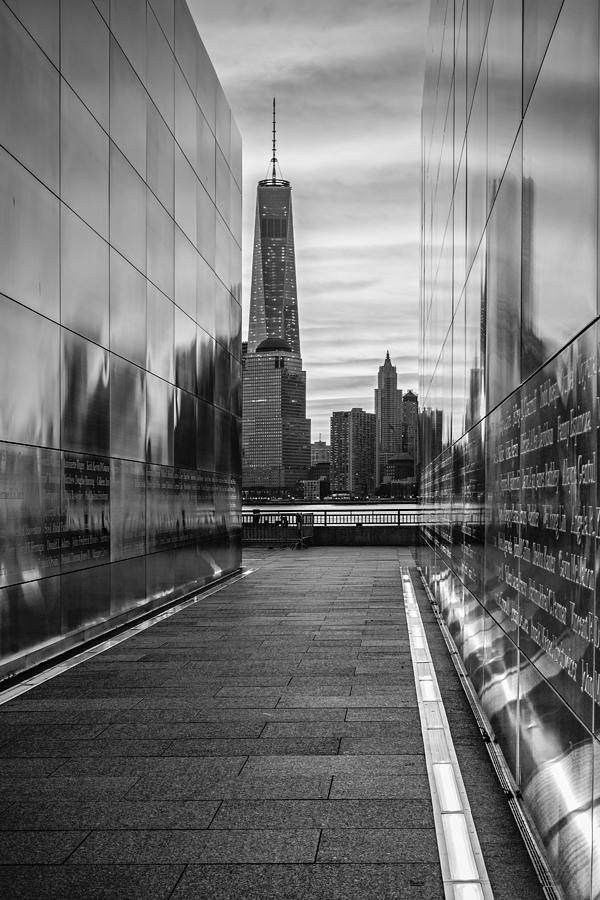 Empty Sky Memorial And The Freedom Tower #1 Photograph by Susan Candelario