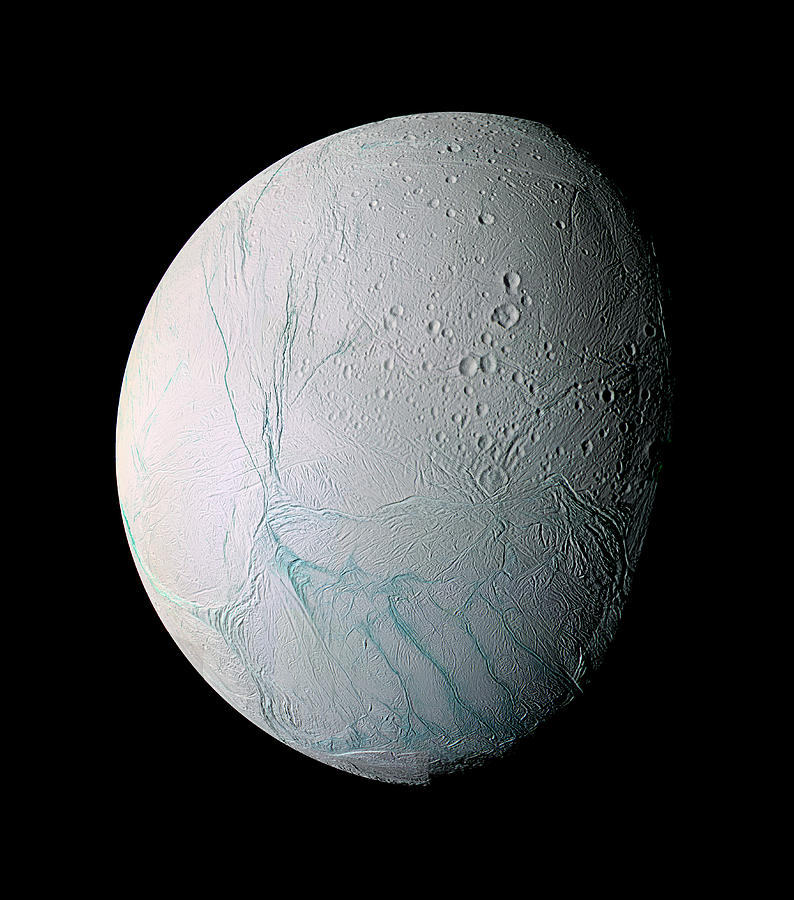 Enceladus #1 Photograph by Nasa/science Photo Library