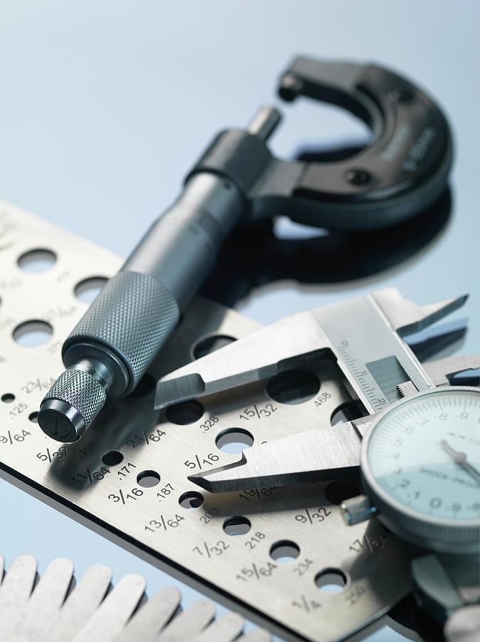 Engineering Measurement Tools Photograph by Tek Image Pixels