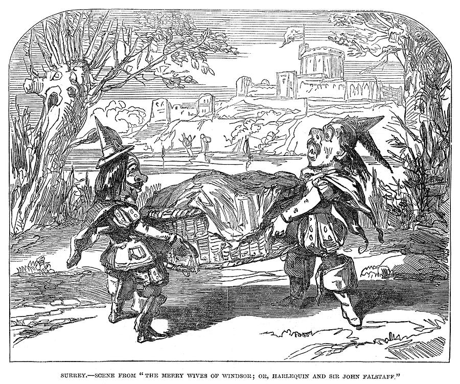 England Pantomime, 1850 #1 Painting by Granger