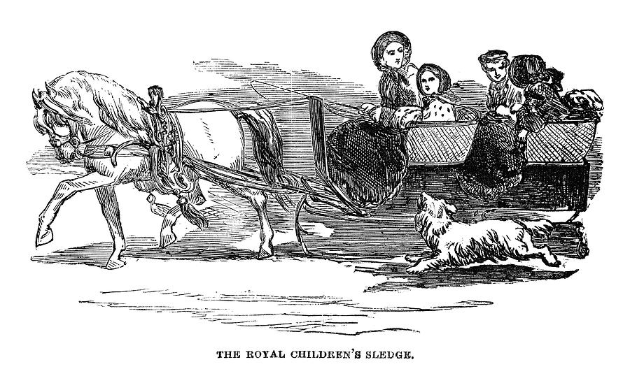 England Royal Sledge, 1854 #1 Painting by Granger