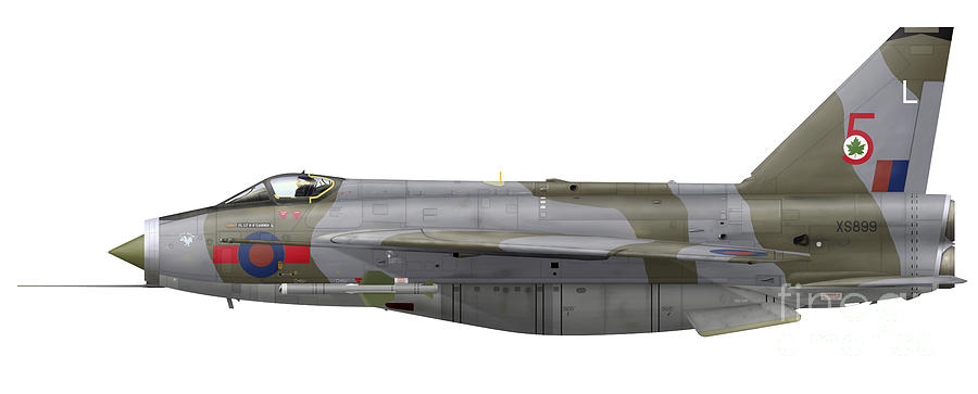 English Electric Lightning F6 Digital Art by Inkworm - Pixels