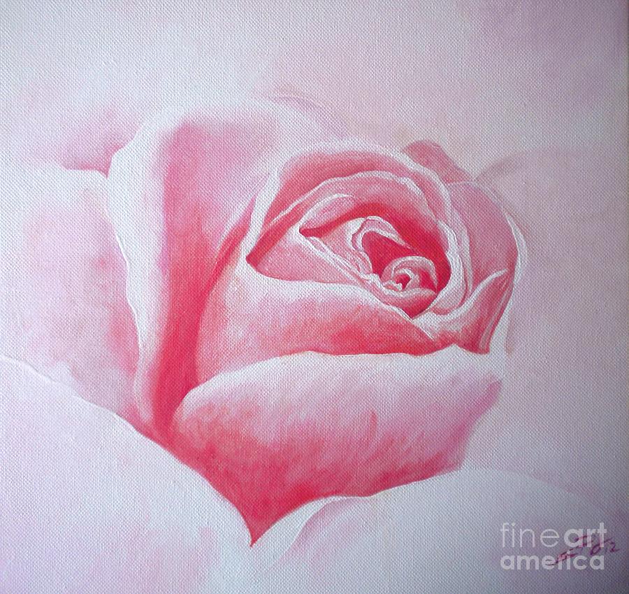 English Rose #2 Painting by Sandra Phryce-Jones