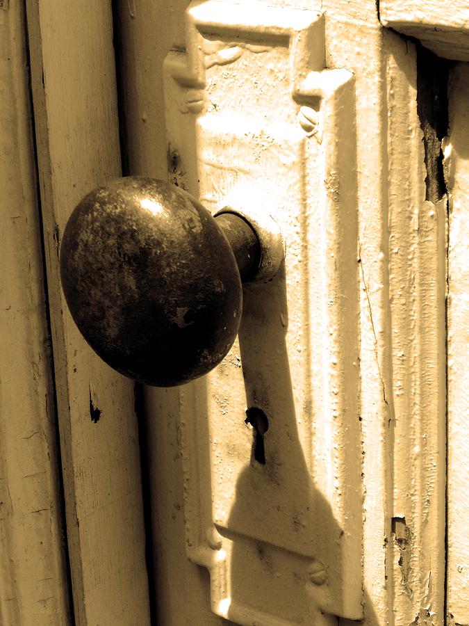 Doorknob Photograph - Enter					 #1 by Steve Godleski
