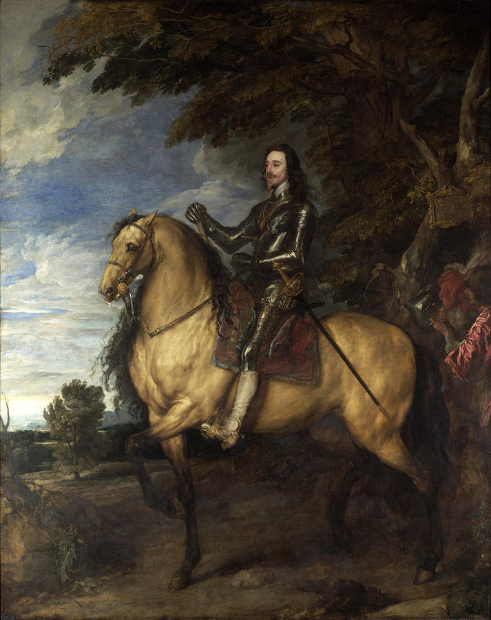 Equestrian Portrait of Charles I #6 Painting by Anthony van Dyck