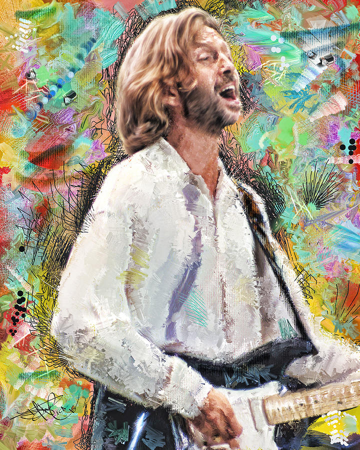 Eric Clapton 2 #1 Digital Art by Donald Pavlica