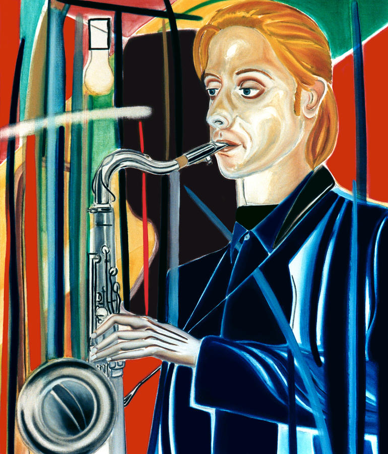 Jazz Painting - Erwin Vann #1 by Fabrice Plas